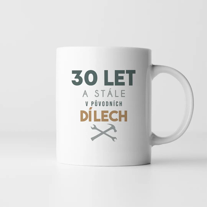 30 let a stále v původních dílech - hrnek s potiskem