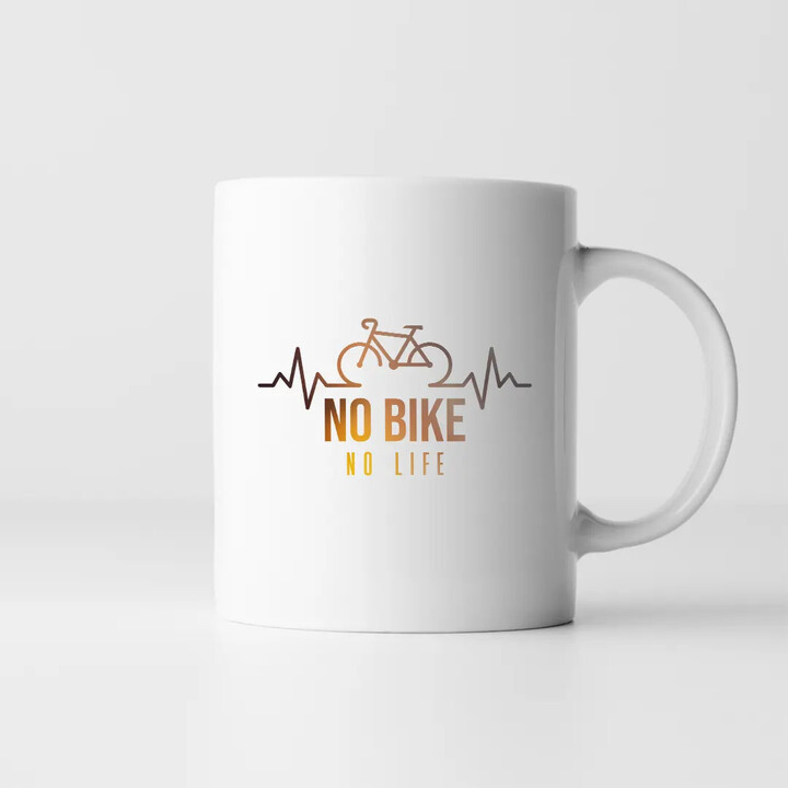 No bike no life - hrnek s potiskem