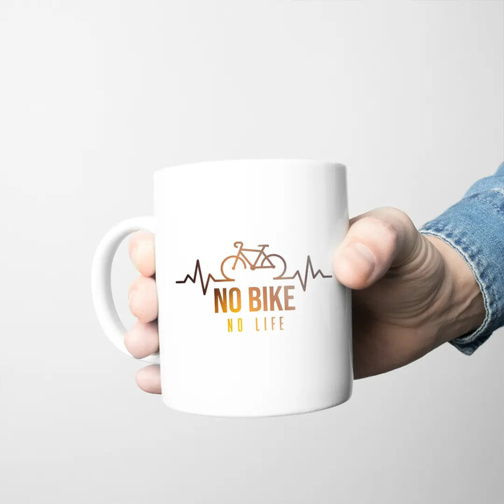 No bike no life - hrnek s potiskem