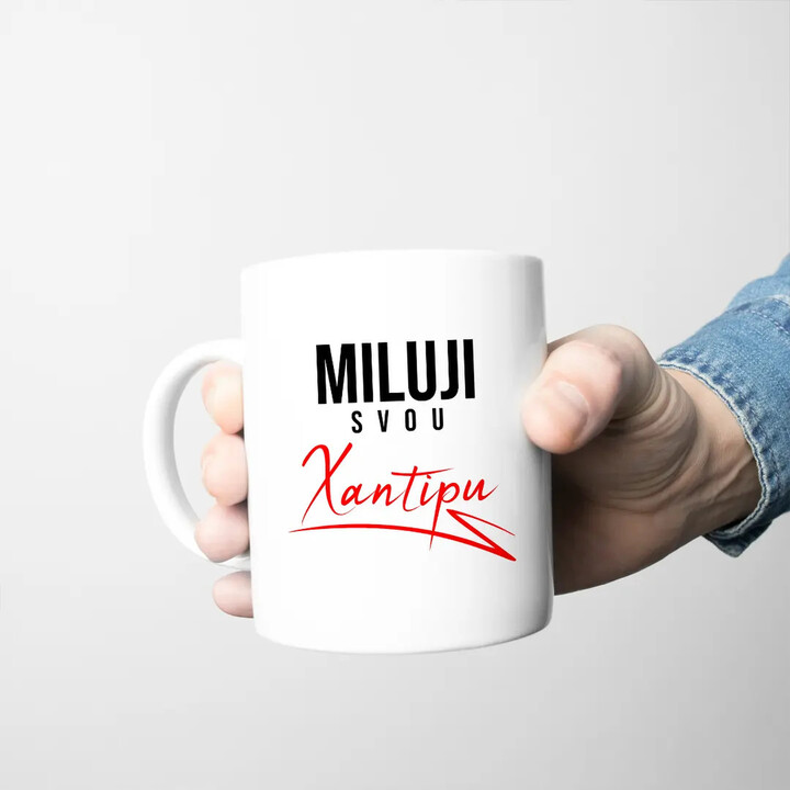 Miluji svou Xantipu - hrnek s potiskem
