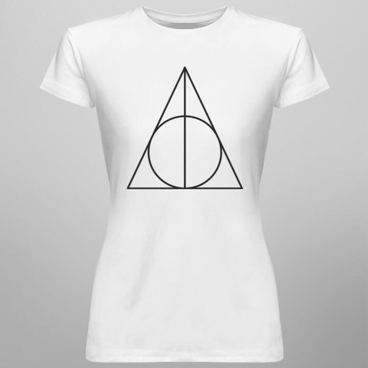Deathly Hallows - dámské tričko s potiskem