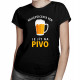 Nejlepší cesta ven je jít na pivo - dámské tričko s potiskem