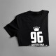 96 let Limitovaná edice - dámské tričko s potiskem - darek k narodeninám