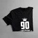 90 let Limitovaná edice - dámské tričko s potiskem - darek k narodeninám