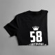 58 let Limitovaná edice - dámské tričko s potiskem - darek k narodeninám