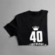 40 let Limitovaná edice - dámské tričko s potiskem - darek k narodeninám