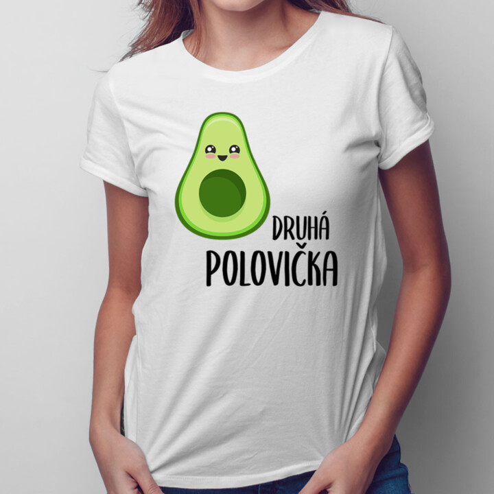 Druhá polovička v1 - dámské tričko s potiskem
