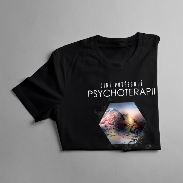Jiní potřebují psychoterapii, mně stačí hory - dámské tričko s potiskem