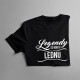 Legendy se rodí v lednu - dámské tričko s potiskem
