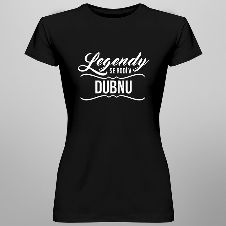Legendy se rodí v dubnu - dámské tričko s potiskem