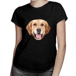 Golden retriever - dámské tričko s potiskem