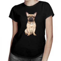 Buldok francouzský - French Bulldog - verze 2 - dámské tričko s potiskem
