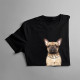 Buldok francouzský - French Bulldog - verze 2 - dámské tričko s potiskem