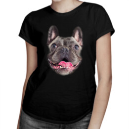 Buldok francouzský - French Bulldog - verze 1 - dámské tričko s potiskem