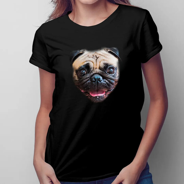 Mops - Pug Dog - dámské tričko s potiskem