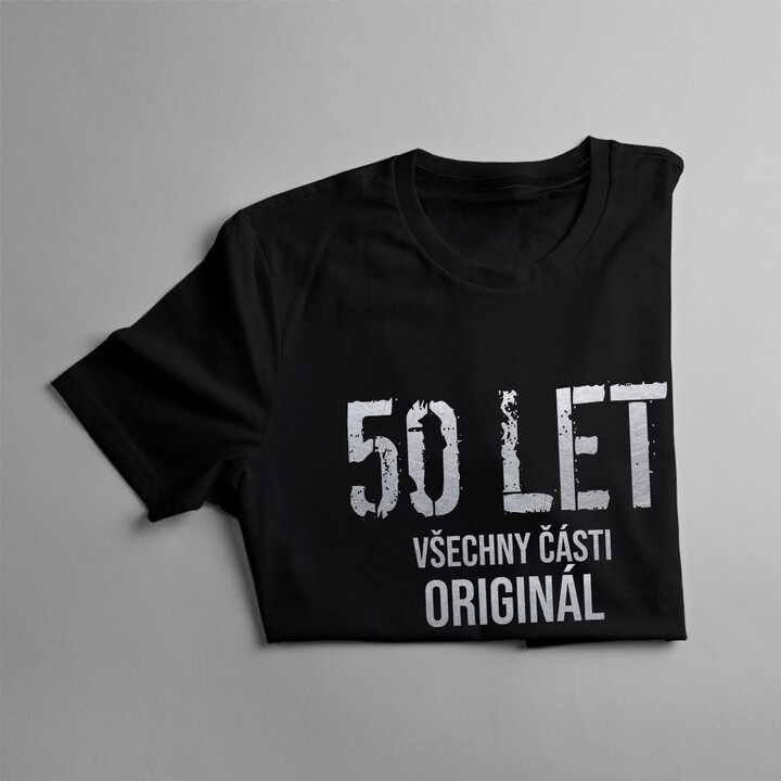 50 let - všechny části originál - dámské tričko s potiskem