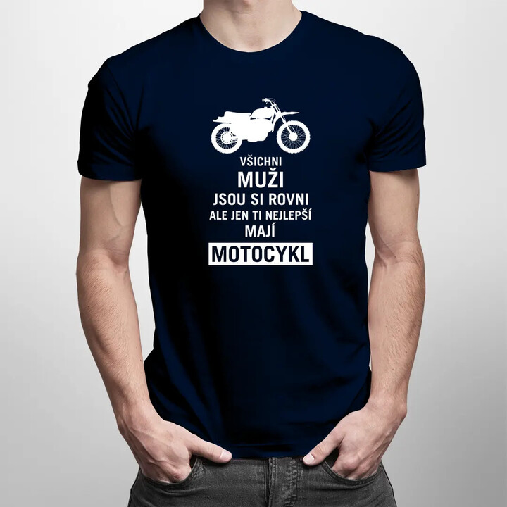 Jsem super motorkář - super táta / muž - pánské tričko s potiskem