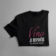 Víno je odpovědí na každou otázku - dámské tričko s potiskem