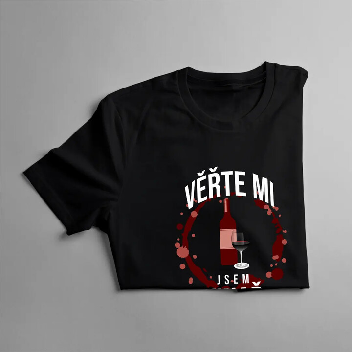Věřte mi, jsem vinař - vím, co dělám - pánské tričko s potiskem