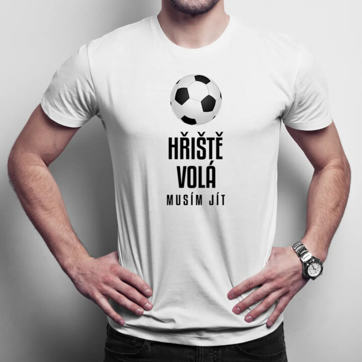 Hřiště volá - musím jít - pánské tričko s potiskem