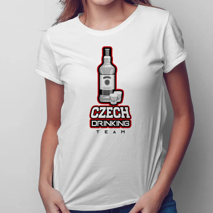 Czech Drinking Team - dámské tričko s potiskem