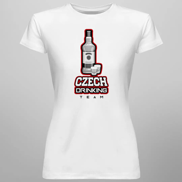 Czech Drinking Team - dámské tričko s potiskem