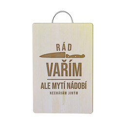 Rád vařím, ale mytí nádobí nechávám jiným - kuchyňská prkénka