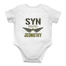 Syn velitel jednotky - dětské body s potiskem