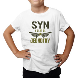 Syn velitel jednotky - dětské tričko s potiskem