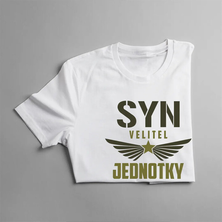Syn velitel jednotky - dětské tričko s potiskem