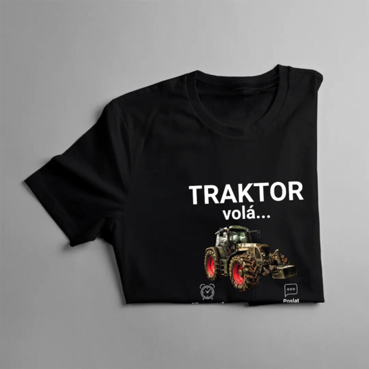Traktor volá - musím jít - dámské tričko s potiskem