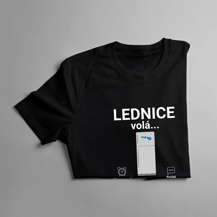 Lednice volá - musím jít - pánské tričko s potiskem