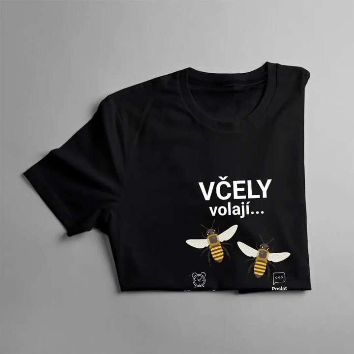 Včely volají - musím jít - dámské tričko s potiskem
