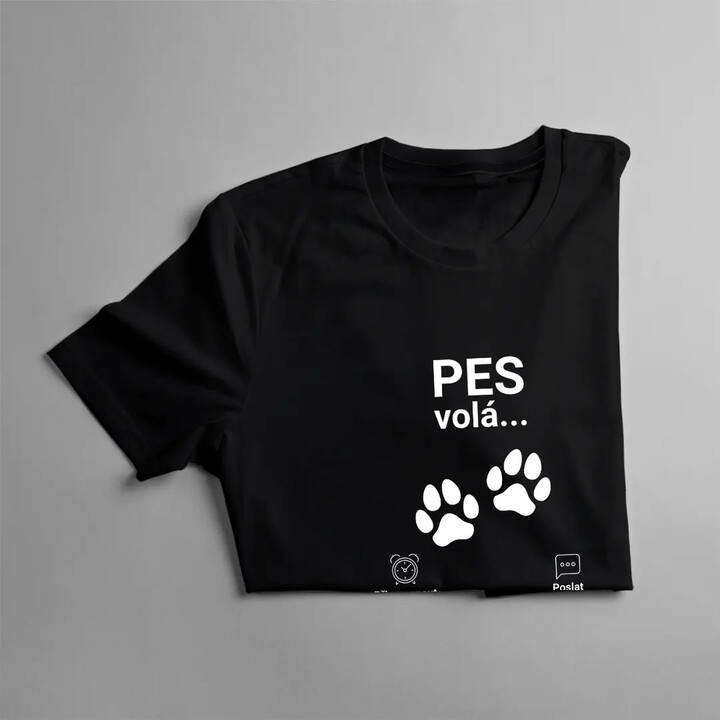 Pes volá - musím jít - dámské tričko s potiskem