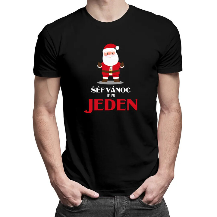 Šéf Vánoc je jen jeden - pánské tričko s potiskem