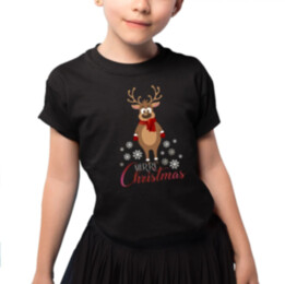 Merry Christmas - sněhulák- dětské tričko s potiskem