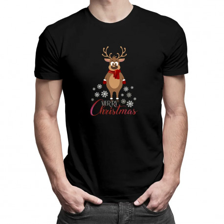 Merry Christmas - sněhulák - pánské tričko s potiskem
