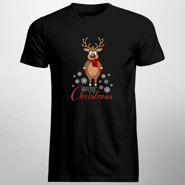 Merry Christmas - sněhulák - pánské tričko s potiskem