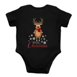 Merry Christmas - sob - dětské body s potiskem