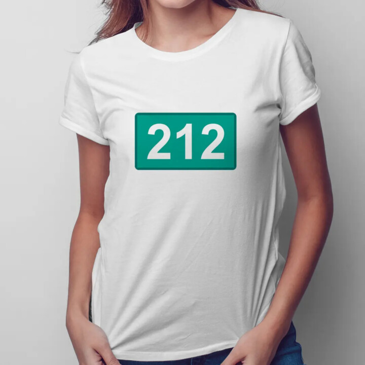 212 - dámské tričko s potiskem
