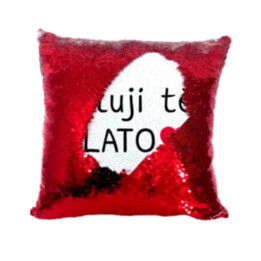 Miluji tě, zlato - polštář s flitry