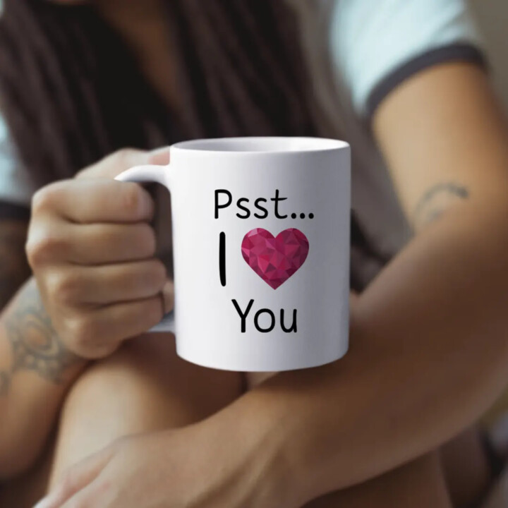 Psst... I love You - hrnek s potiskem