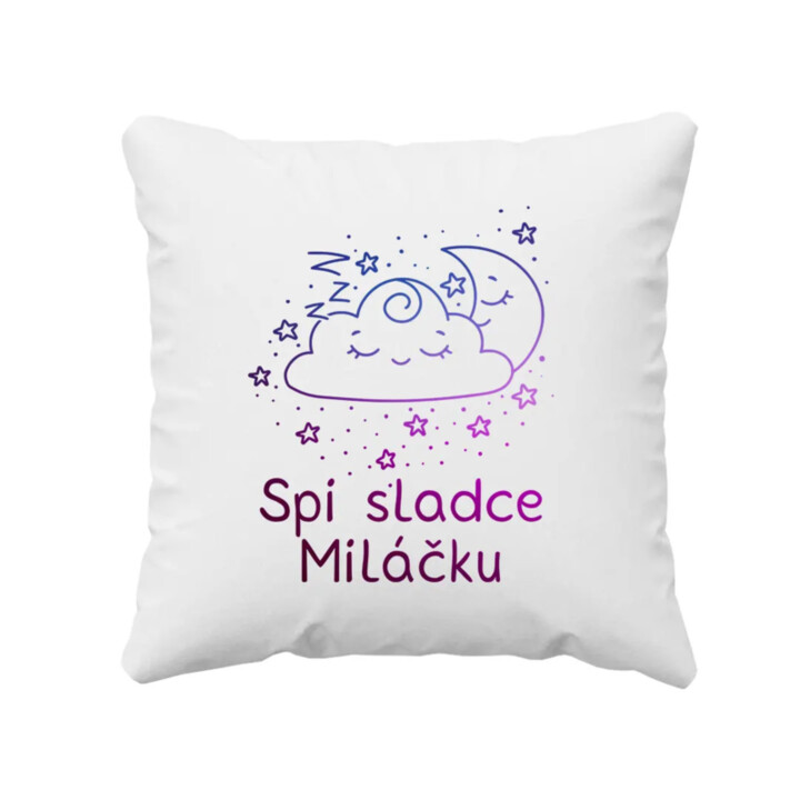 Spi sladce miláčku - polštář s potiskem