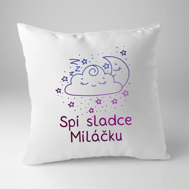 Spi sladce miláčku - polštář s potiskem