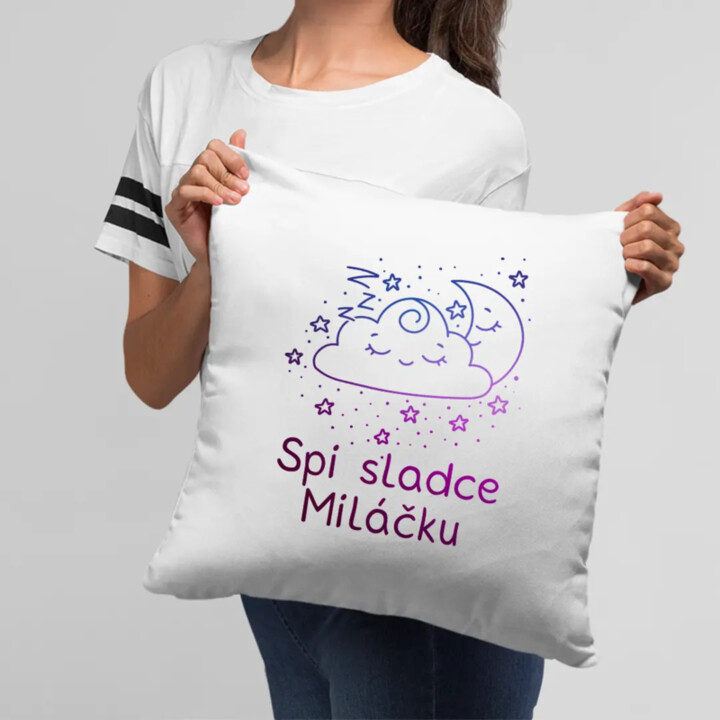 Spi sladce miláčku - polštář s potiskem