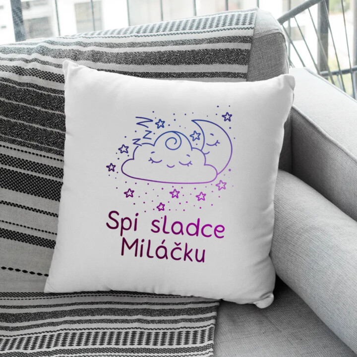 Spi sladce miláčku - polštář s potiskem