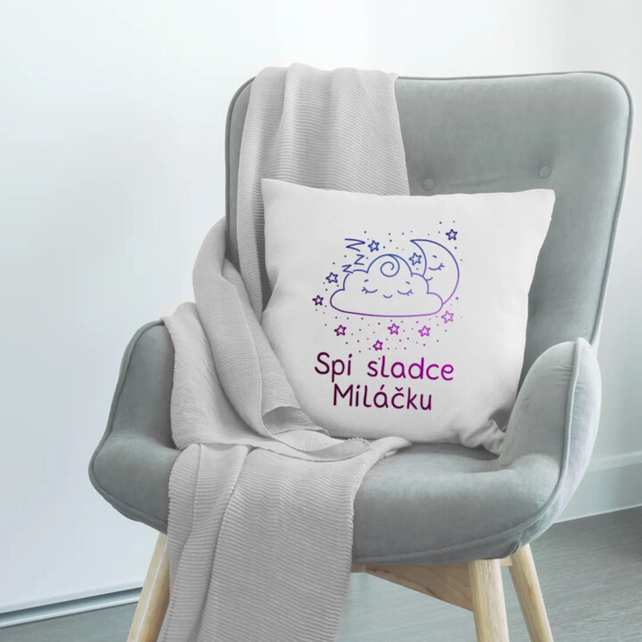 Spi sladce miláčku - polštář s potiskem