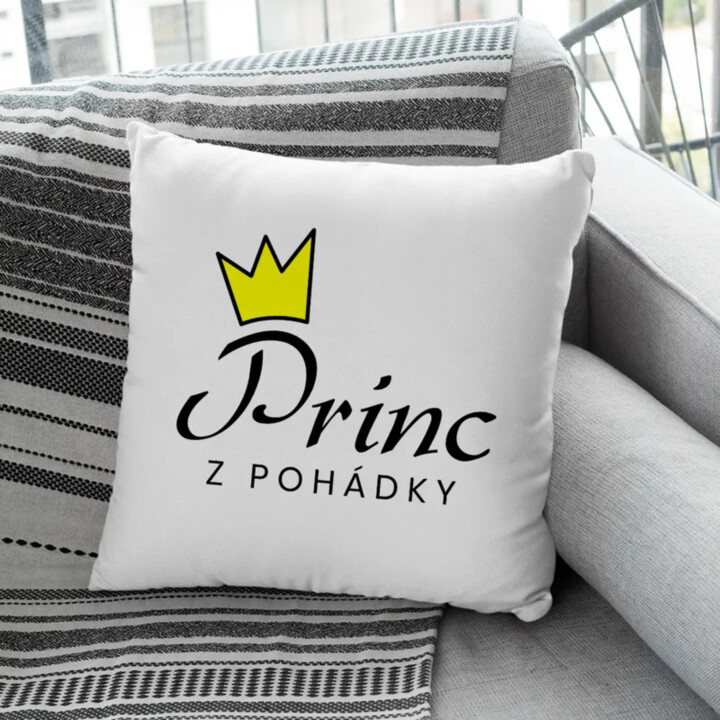 Princ z pohádky - polštář s potiskem