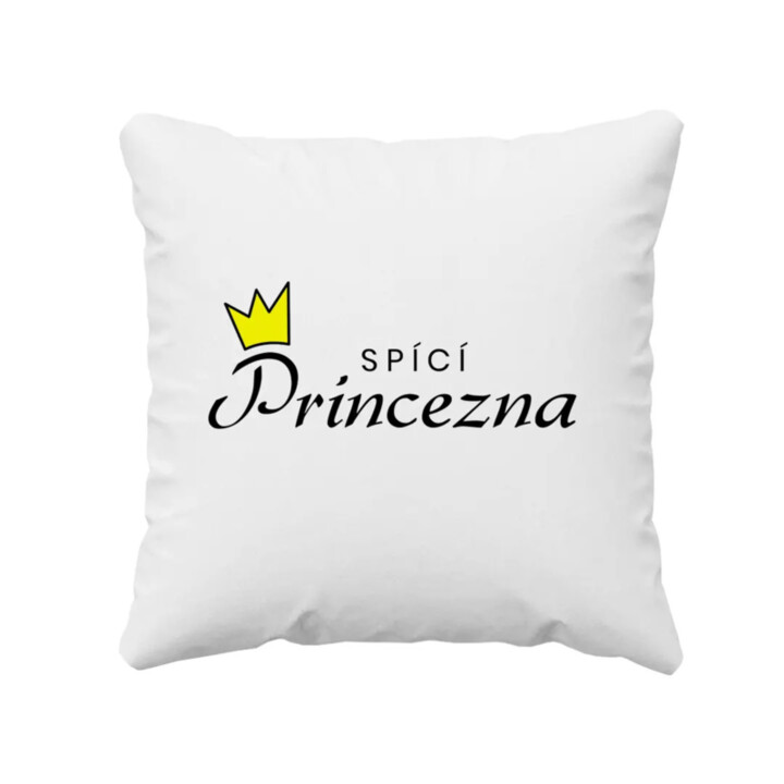 Spící princezna - polštář s potiskem
