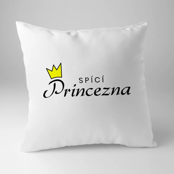 Spící princezna - polštář s potiskem